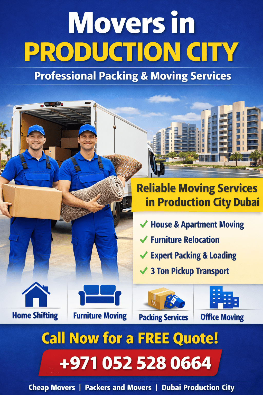 Movers in Production City Dubai