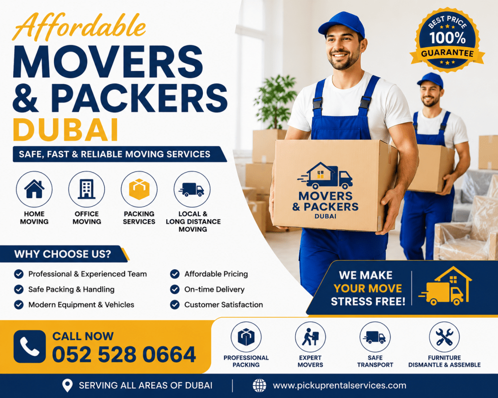 Affordable movers & packers in Dubai